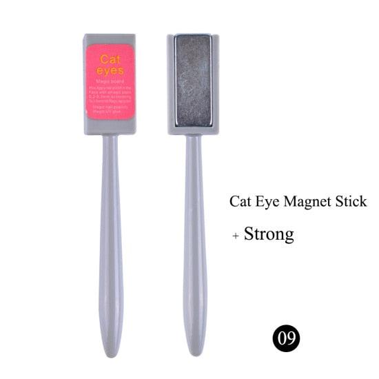 3D Cat Eye Nail Magnetic Stick 12 in 1 Magnet Board Pen for Cat Eye Gel Polish Nail Acrylic Charm Line Strip DIY Tool CH948-1