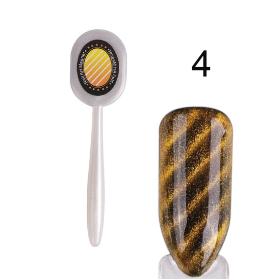 3D Cat Eye Nail Magnetic Stick 12 in 1 Magnet Board Pen for Cat Eye Gel Polish Nail Acrylic Charm Line Strip DIY Tool CH948-1