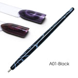 3D Cat Eye Nail Magnetic Stick 12 in 1 Magnet Board Pen for Cat Eye Gel Polish Nail Acrylic Charm Line Strip DIY Tool CH948-1