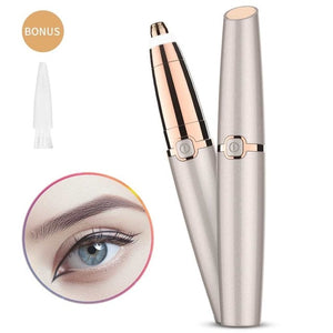 Electric Eyebrow Trimmer Epilator Painless Face Eye brow Hair Remover Pen Lipstick Shaver with LED Light Shaving Dropshipping