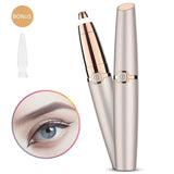 Electric Eyebrow Trimmer Epilator Painless Face Eye brow Hair Remover Pen Lipstick Shaver with LED Light Shaving Dropshipping