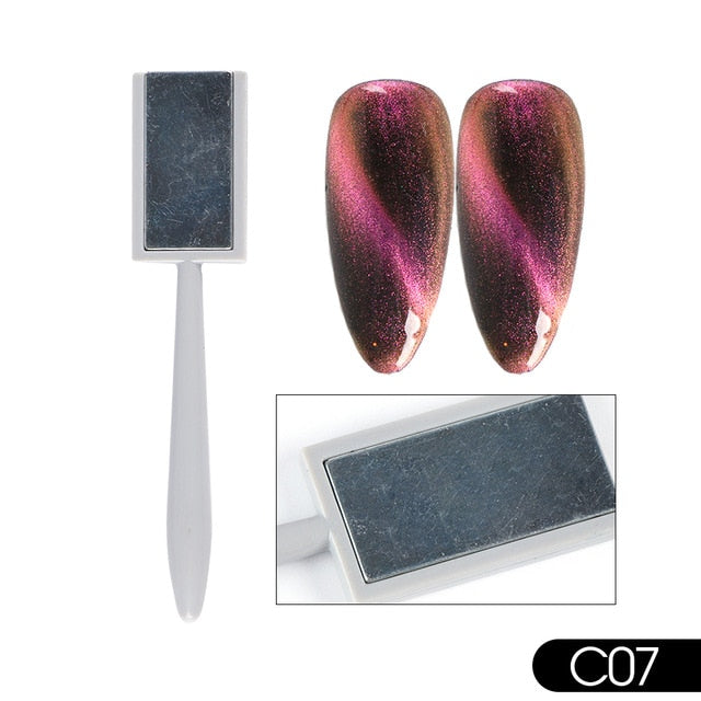 3D Cat Eye Nail Magnetic Stick 12 in 1 Magnet Board Pen for Cat Eye Gel Polish Nail Acrylic Charm Line Strip DIY Tool CH948-1